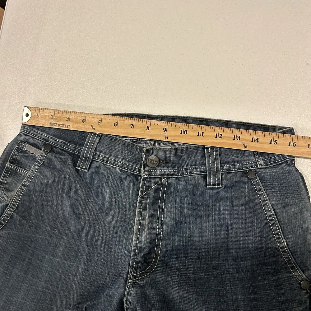 Levi's 511 Jeans Men's 32x30 Slim Fit Blue Black Label Side Button Denim EUC
